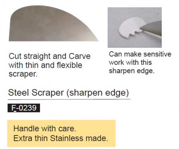 Steel Scraper for Metal Clay